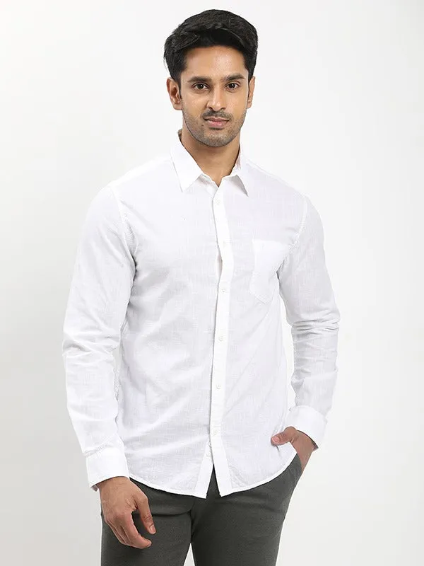 Seasonal Essential Soft Touch Men Solid Full Sleeve Cotton Shirt