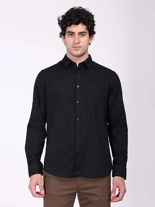 Men Solid Full Sleeve Cotton Shirt Premium Option Edgy Design