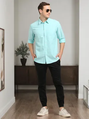 Men Solid Full Sleeve Cotton Shirt Functional Comfort