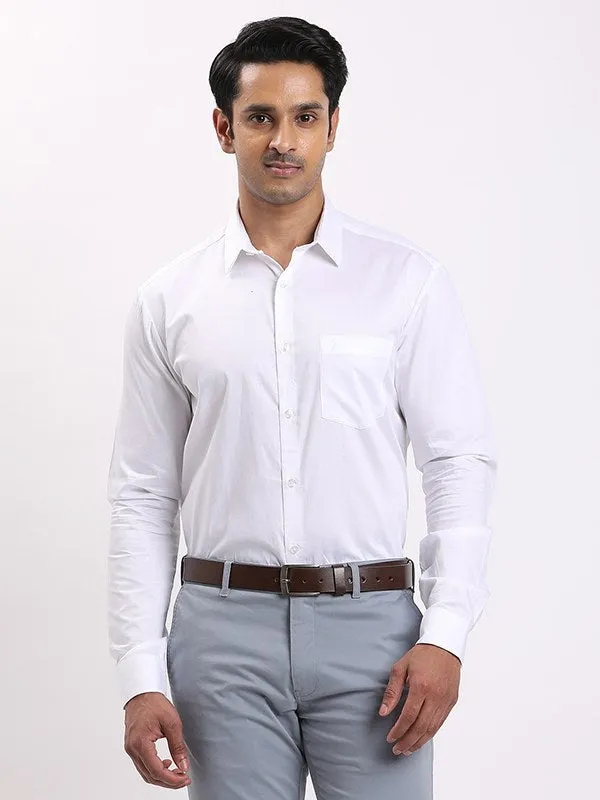 Men Solid Full Sleeve Tencel Shirt Modern Appeal Anniversary Special