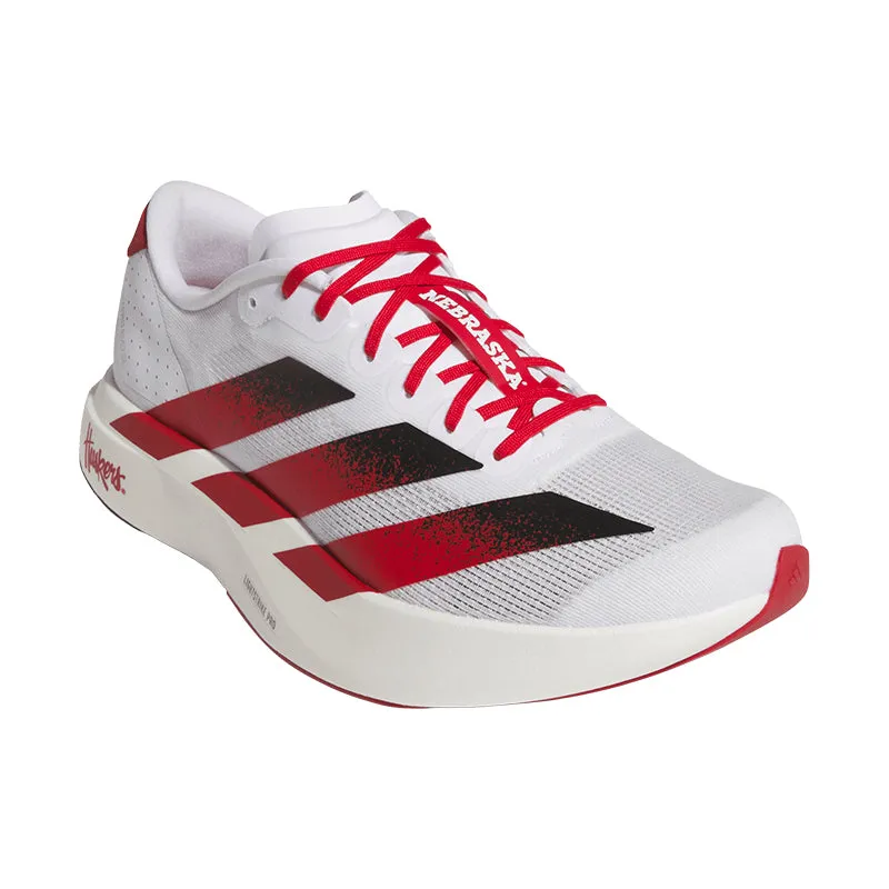 Men's Adizero EVO SL Nebraska White/Red/Black Stabilizing Medial Post