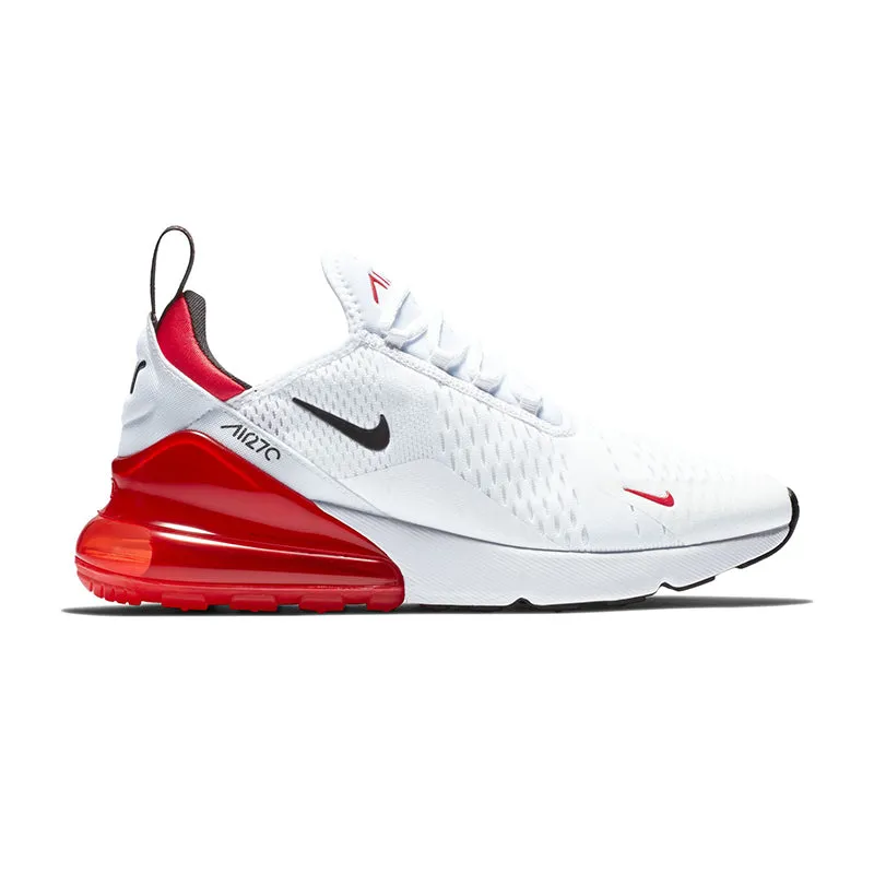 Split Outsole for long - distance Men's Air Max 270 White/Black/Red