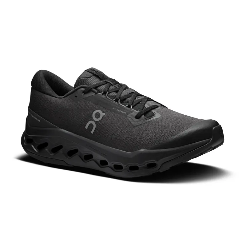 Men's Cloudsurfer Trail 2 Waterproof Black/Black Adjustable Heel Collar