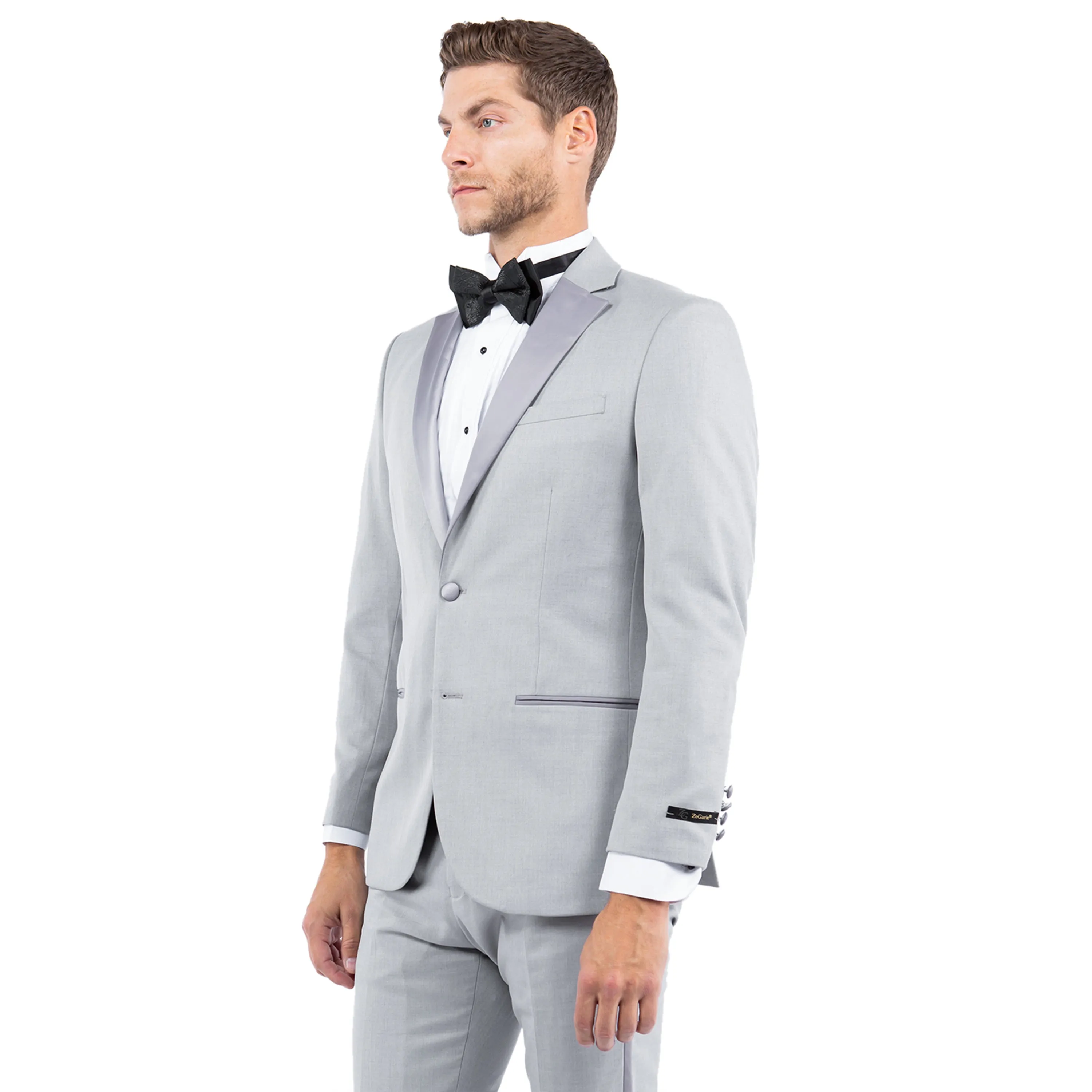 Men's Tailored-Fit Suits Separates Tuxedo Jacket w/ Notch Lapel Clean Lines Lightweight Lining