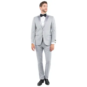 ShrinkResistantFabric Men's Tailored-Fit Suits Separates Tuxedo Jacket w/ Notch Lapel