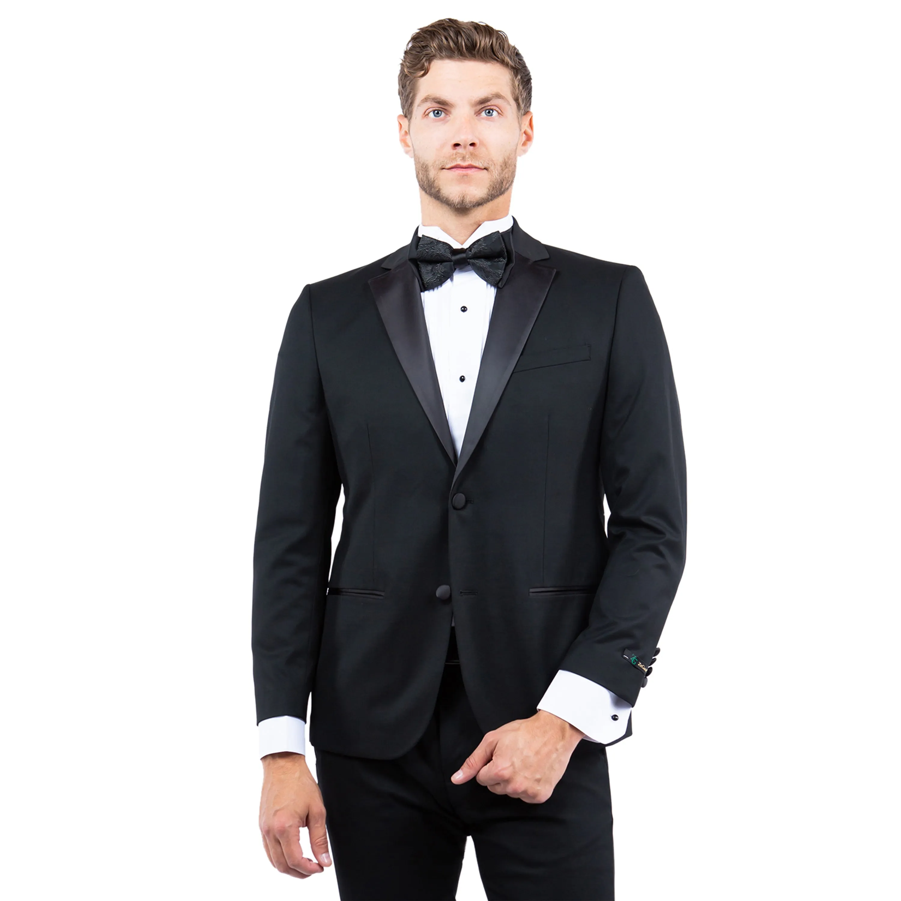 Men's Tailored-Fit Suits Separates Tuxedo Jacket w/ Notch Lapel Tear Resistant Material