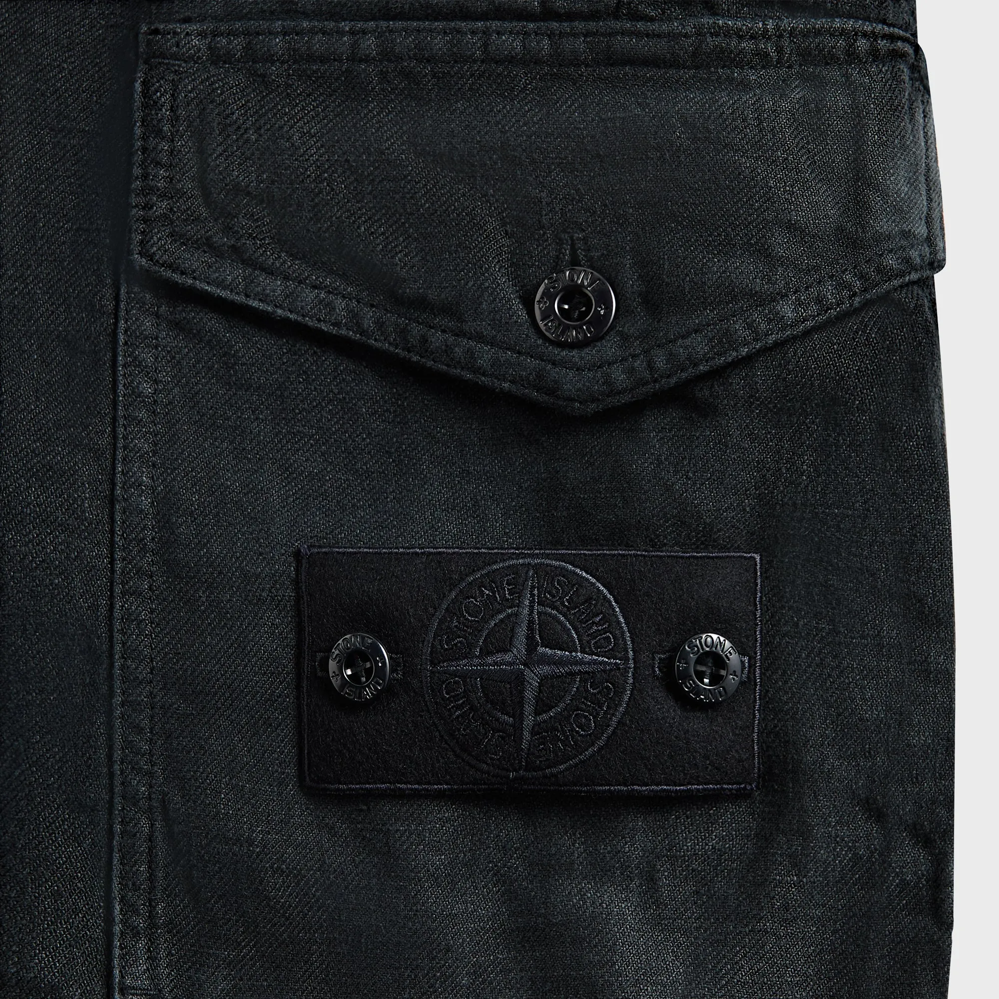 Effortless Fit Free Size Adjuster Stone Island Diagonal Linen Garment Dyed Ghost Piece Shorts -  Navy Blue