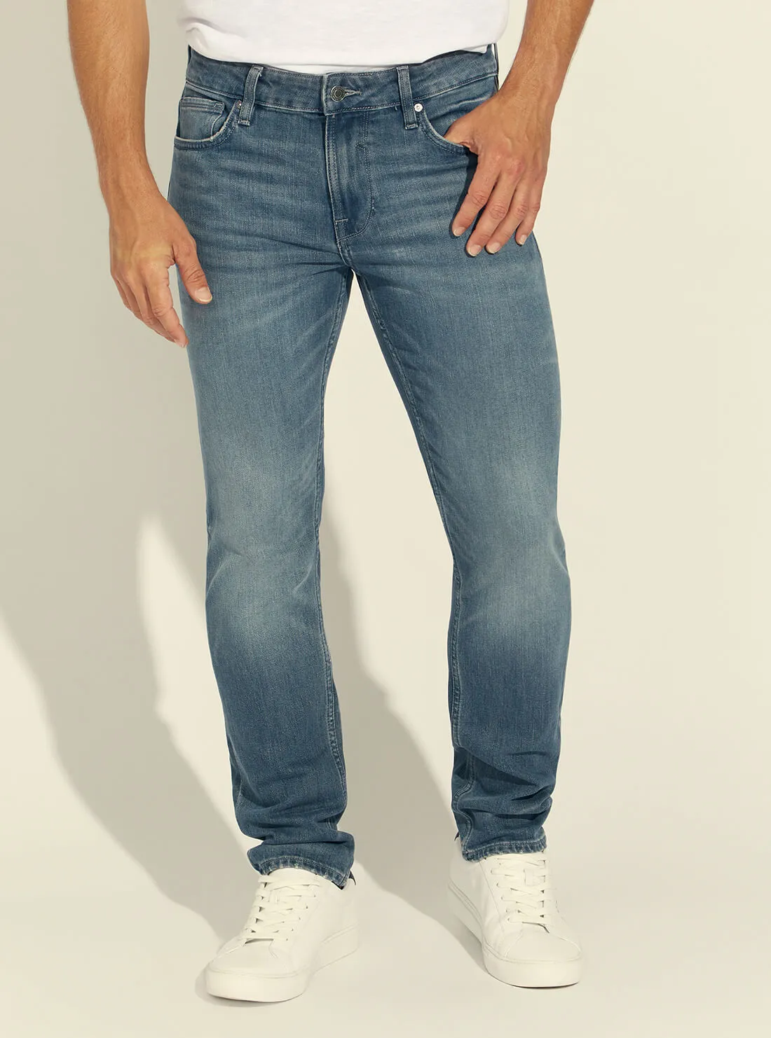 Everyday Look Mid-Rise Slim Tapered Denim Jeans In Silverstar Wash