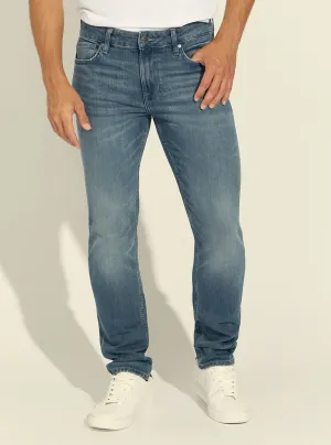 Go Out Style Modern Spring Mood Mid-Rise Slim Tapered Denim Jeans In Silverstar Wash