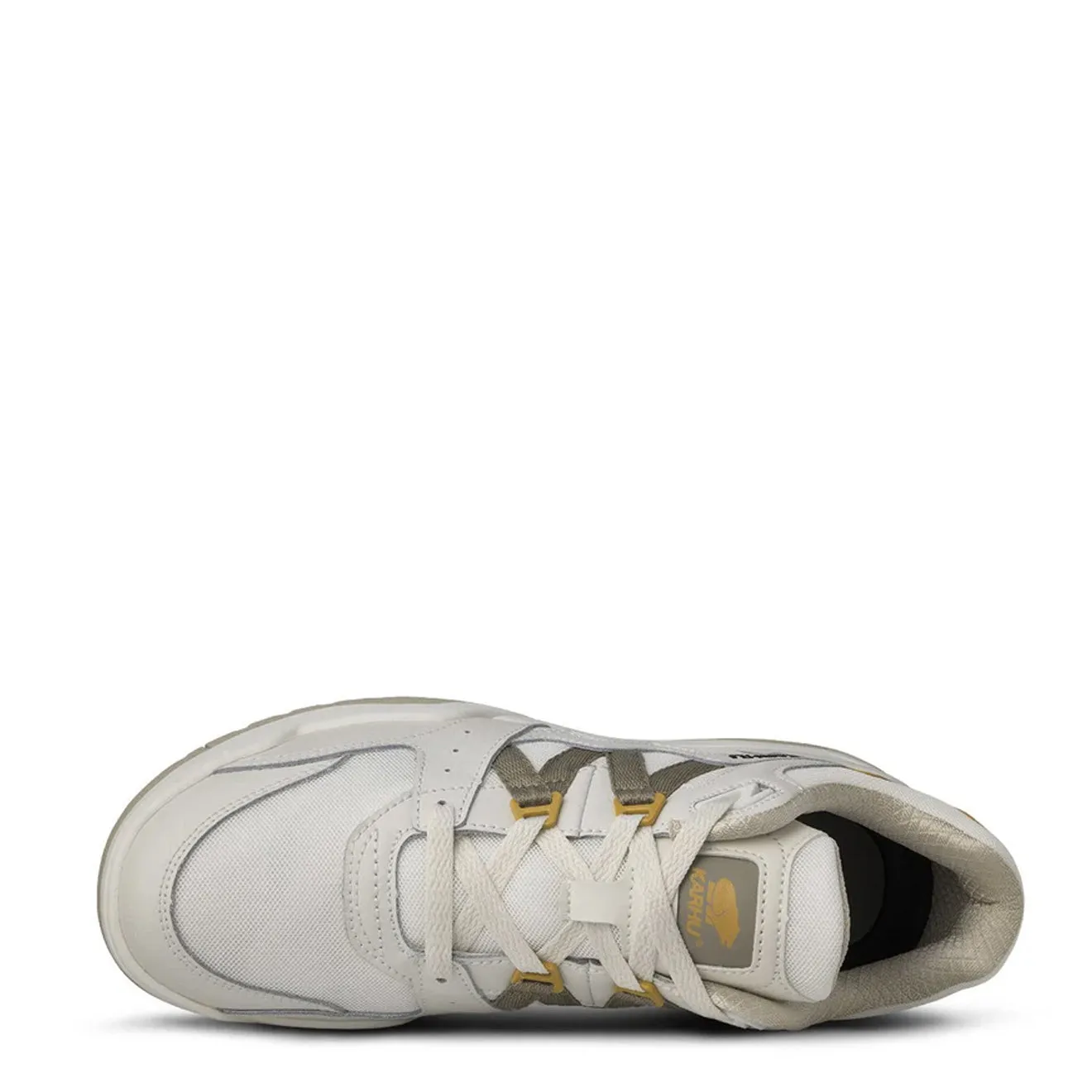 Lightweight EVA Midsole Karhu Fusion XT Trainer Blanc de Blanc / Vintage Khaki