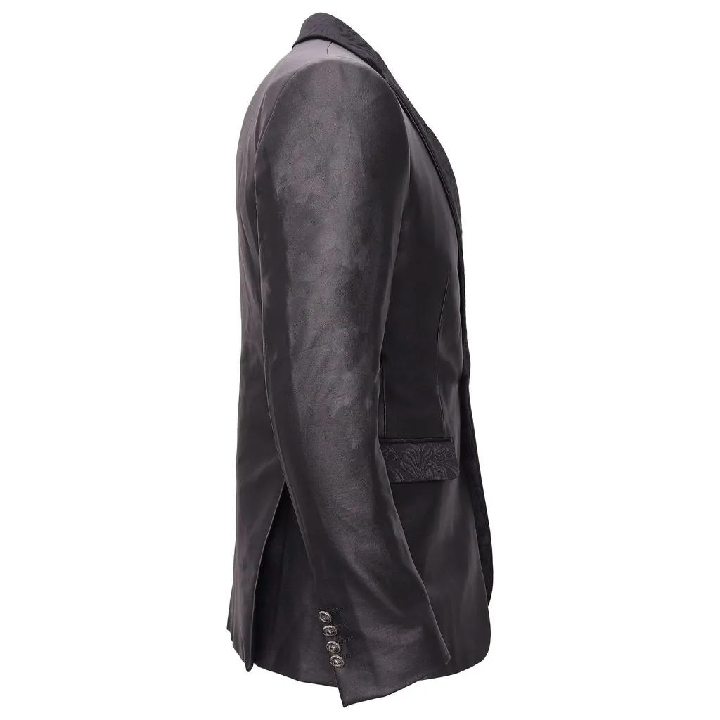 Midnight Sculpt BLAZER BLACK Compact Packability Layered Comfort Look
