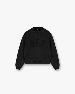 Rep Applique Sweater - Off Black product value for money