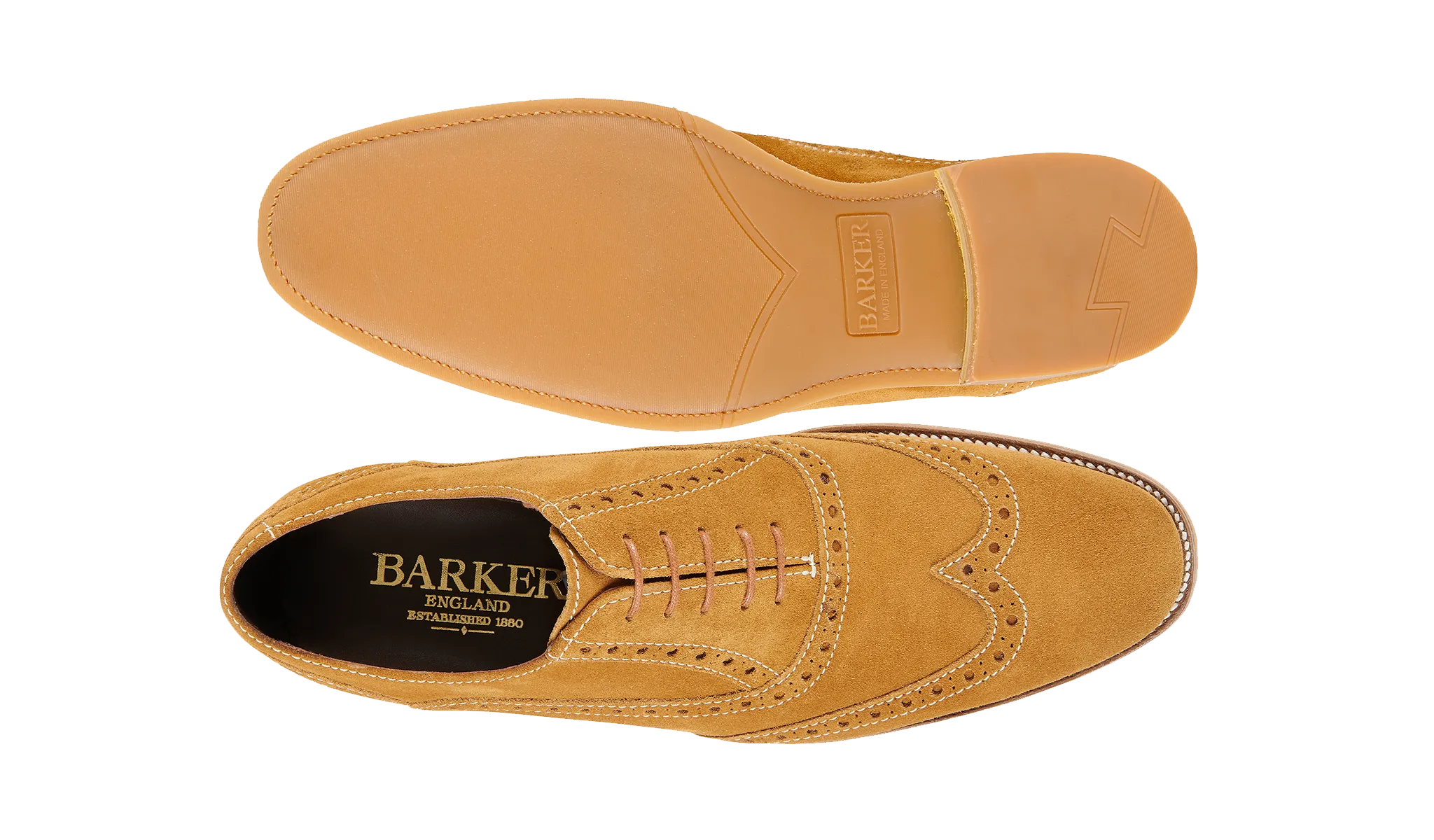 Grant - Mustard Suede Calm Step Padded Collar Support