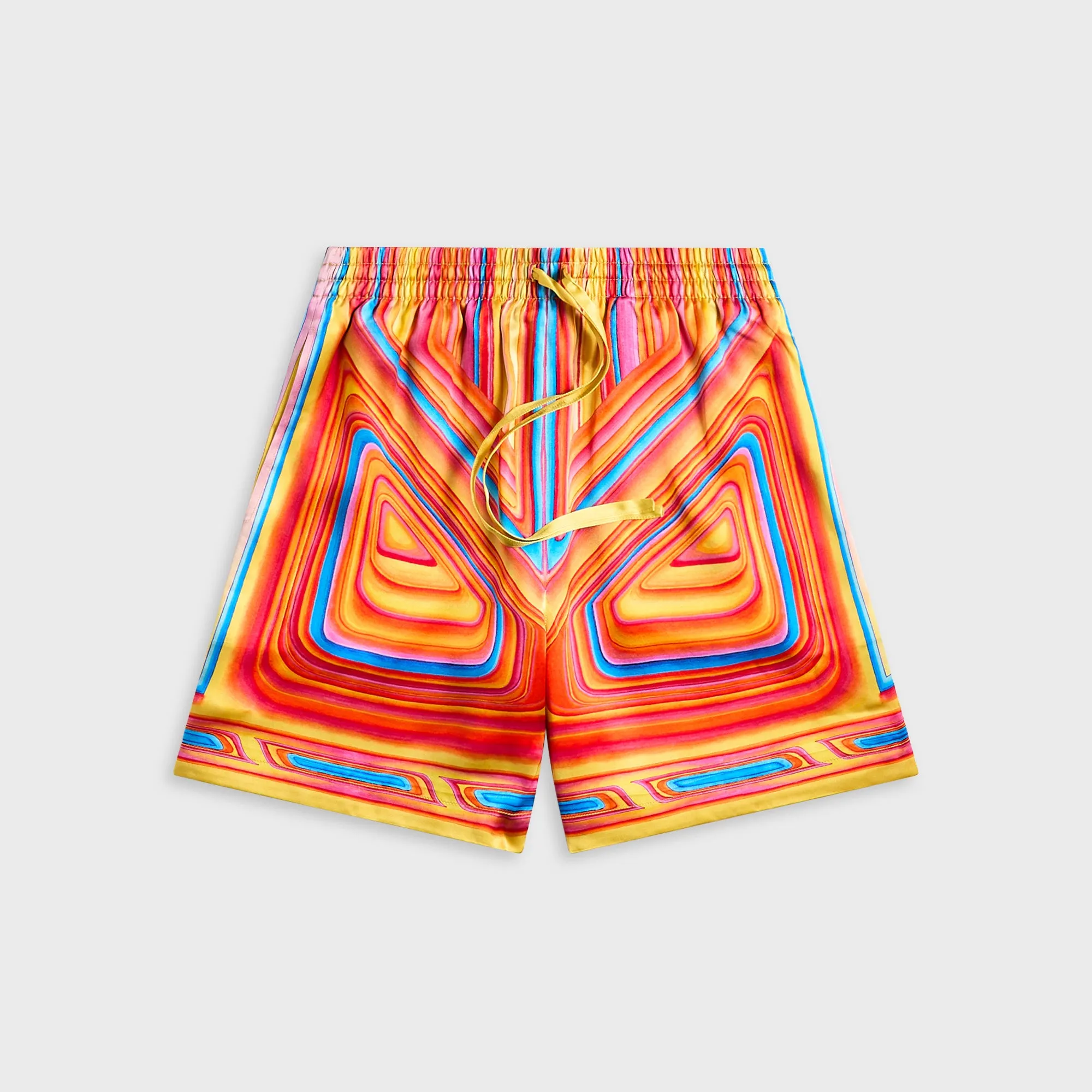 Casablanca Drawstring Shorts - Orange / Multicolour Comfy Layer