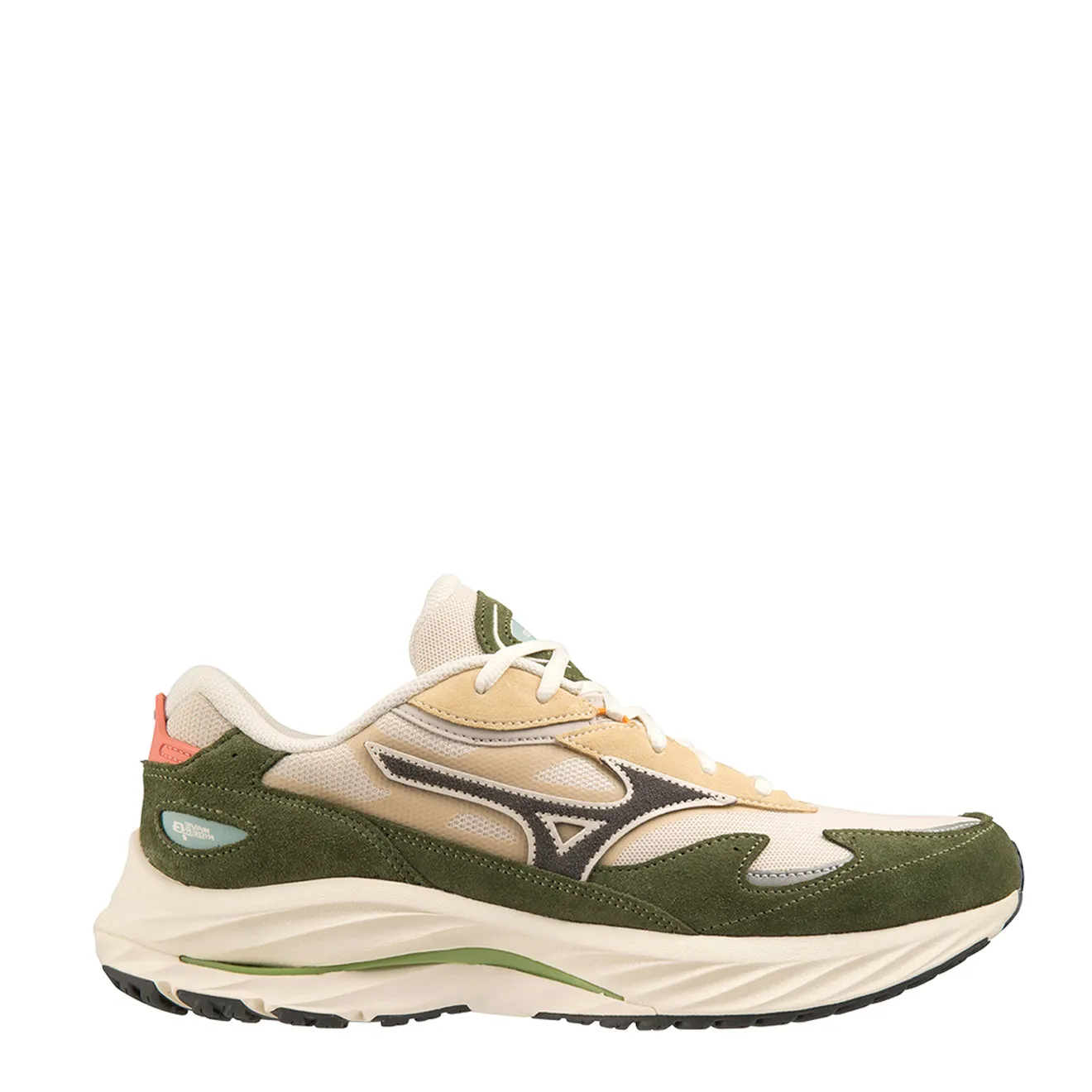 Mizuno Wave Rider B Trainer Summer Sand / Dark Shadow / Rifle Green Fairy Step