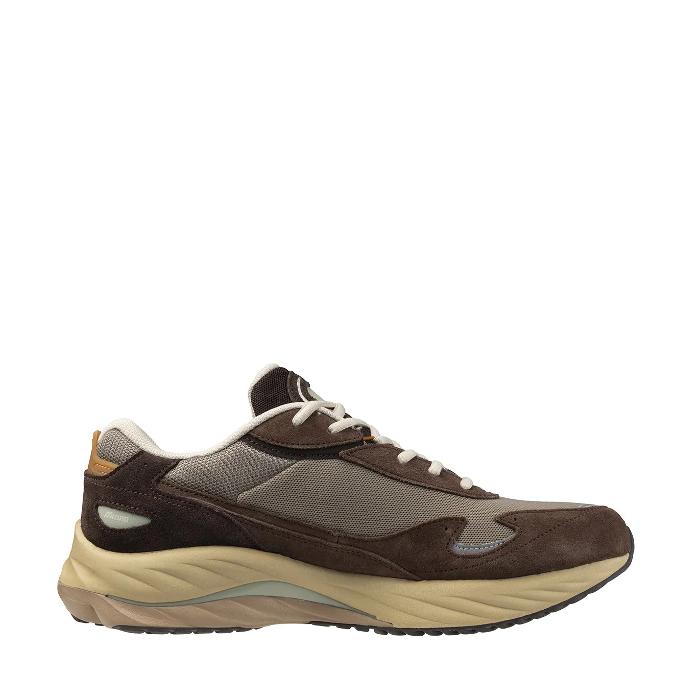 Mizuno Wave Rider Beta Trainer Vintage Khaki / Summer Sand / Chic Coffee Muscle Aid Flexible Fit Busy Professionals