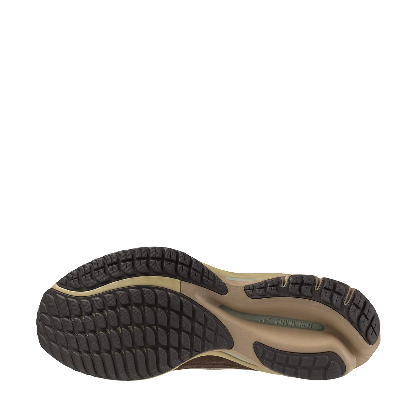 Mizuno Wave Rider Beta Trainer Vintage Khaki / Summer Sand / Chic Coffee Rolling Motion Design City Bright