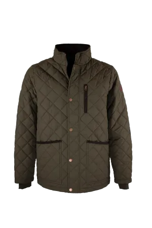 MJ003 - Men's Aron Quilted Jacket - OLIVE LayeredPanels