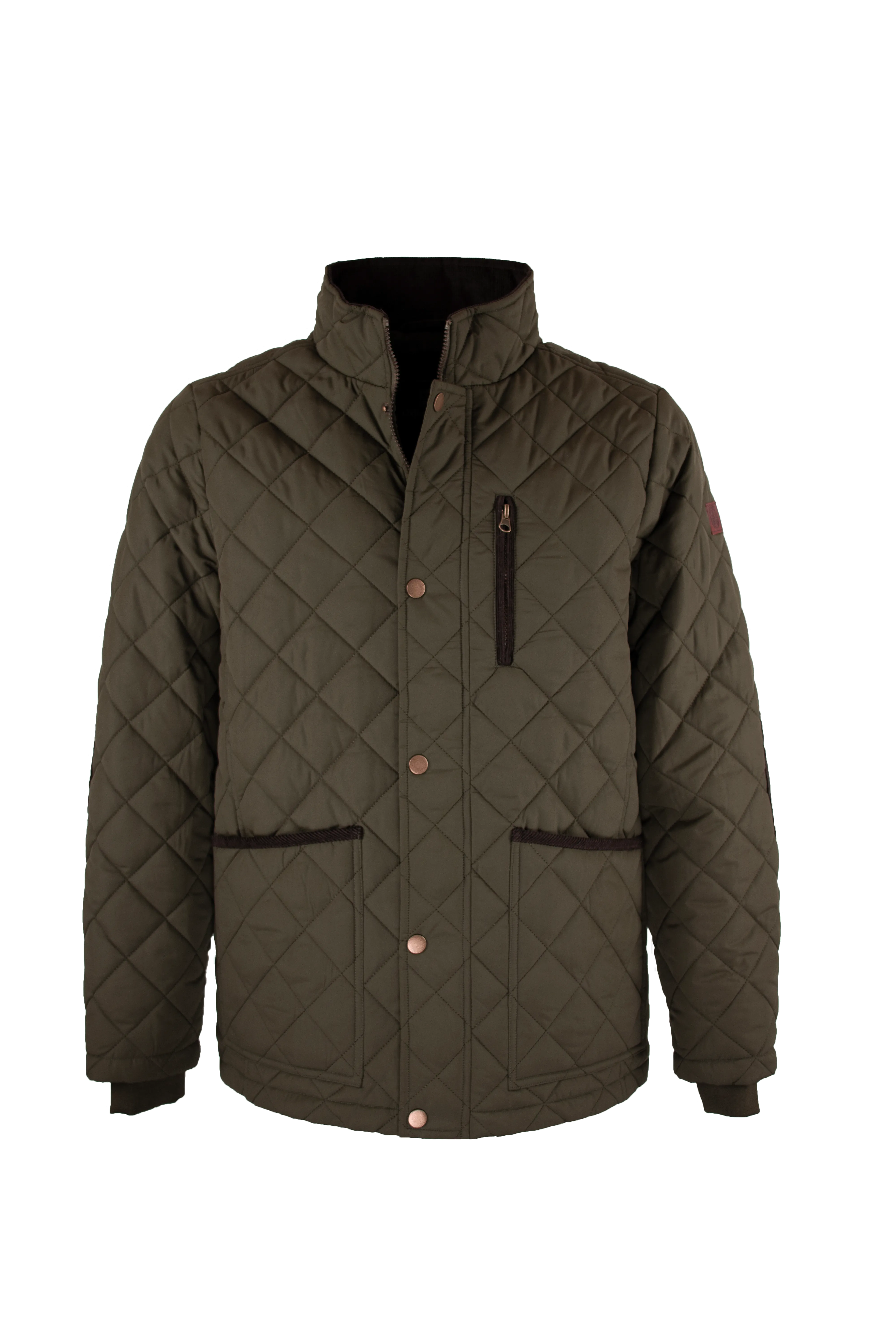 EcoFriendlyTextile Stream Fit MJ003 - Men's Aron Quilted Jacket - OLIVE