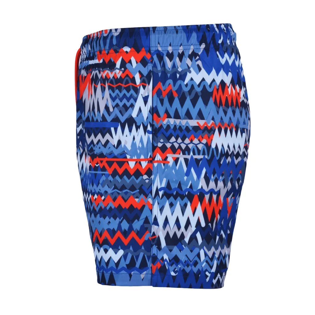Quick Move Moda Bandidos Osciallte Blue Red Swim Short Men