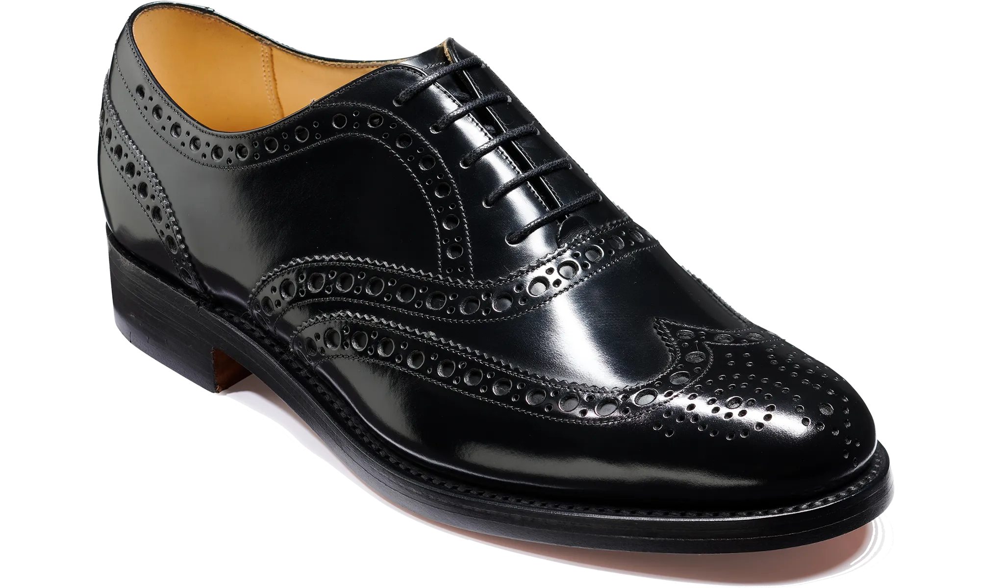 Euro Style Lightweight Sole Padstow - Black Hi-Shine