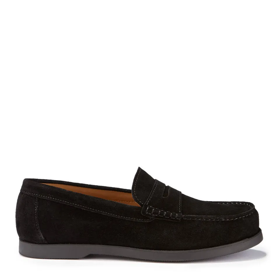 Grip Path Grip Firm Boat Loafers, black suede
