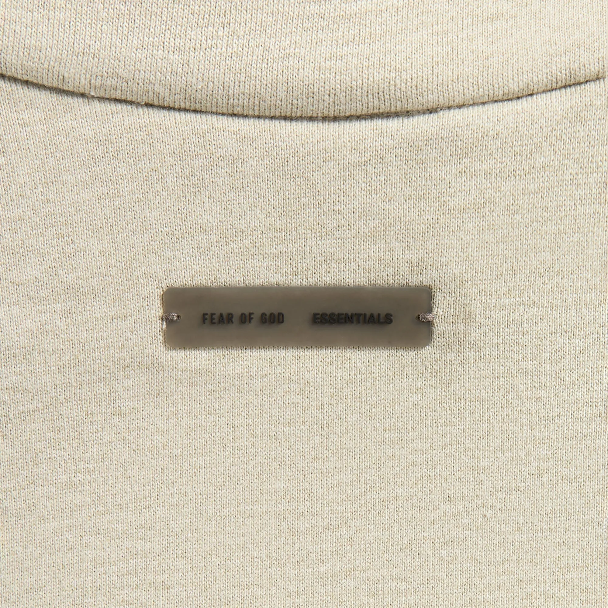 Essentials Modern Fit Fleece Track Jacket - Heather Stone / Cloud White Smart Casual Piece