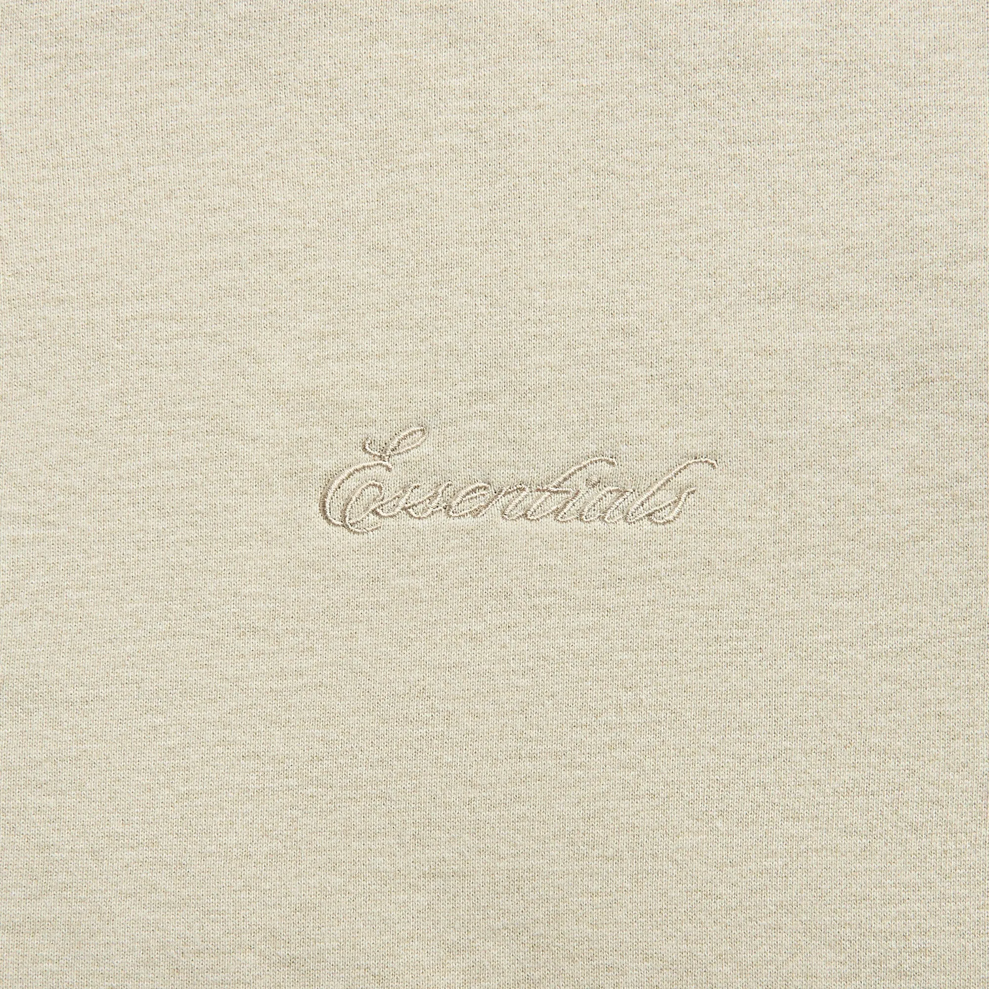 Modern Day Look Everyday Layer Style Essentials Modern Fit Fleece Track Jacket - Heather Stone / Cloud White