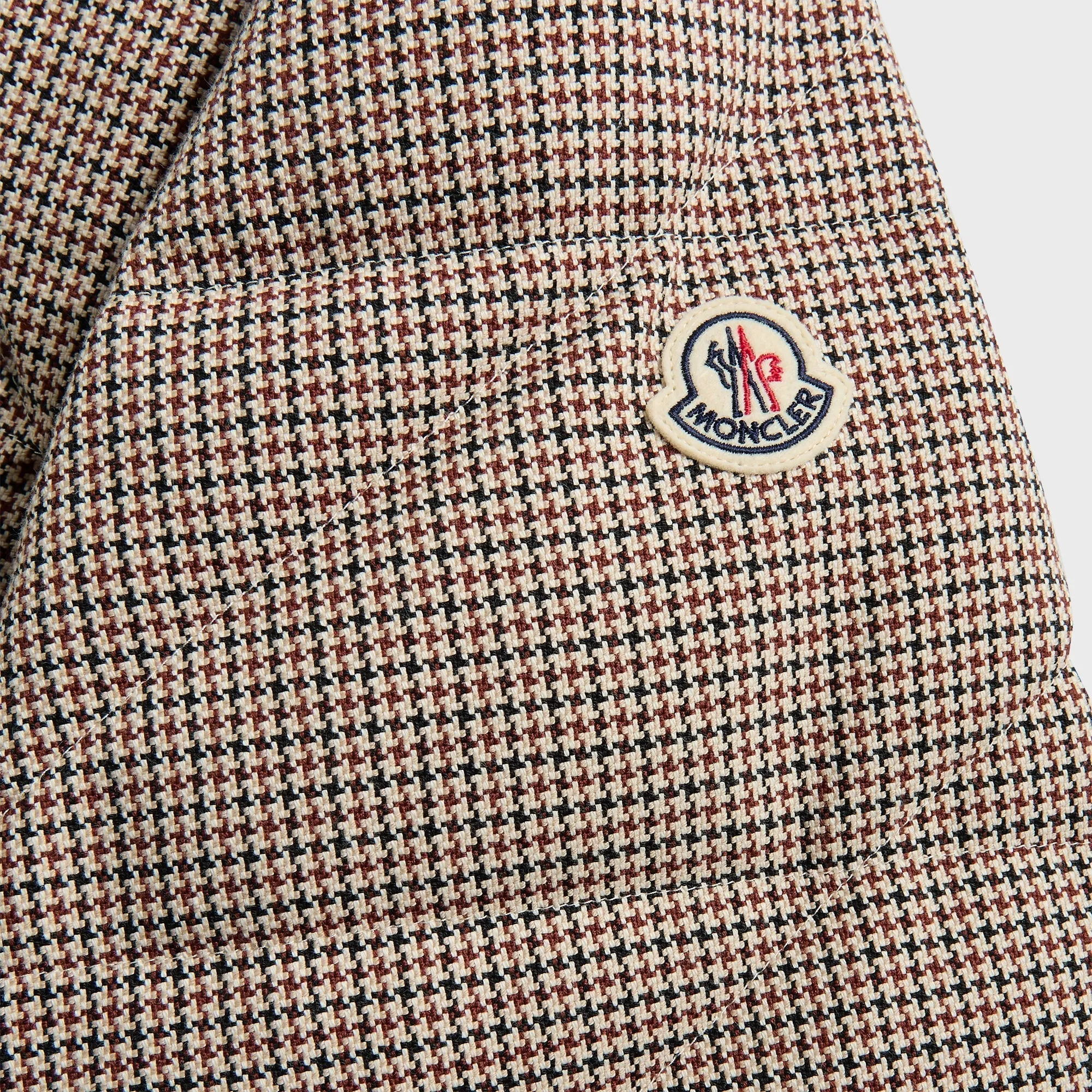 Moncler Psyllos Wool-Blend Hooded Down Jacket - Grey Long Sleeves Windproof Closure