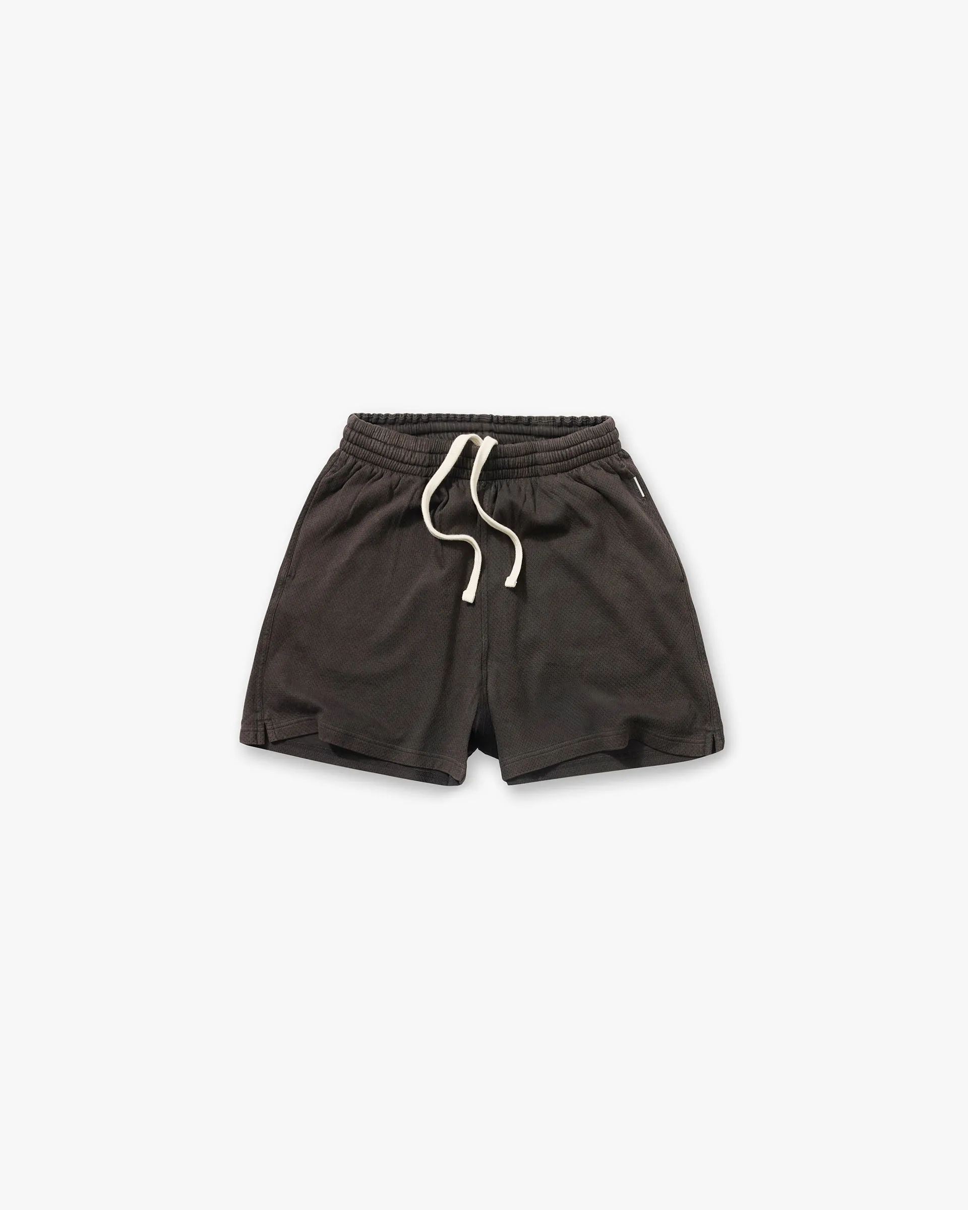 Sweat Resistant Coating Initial Mesh Shorts - Coffee