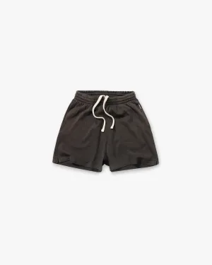 Sweat Resistant Coating Initial Mesh Shorts - Coffee