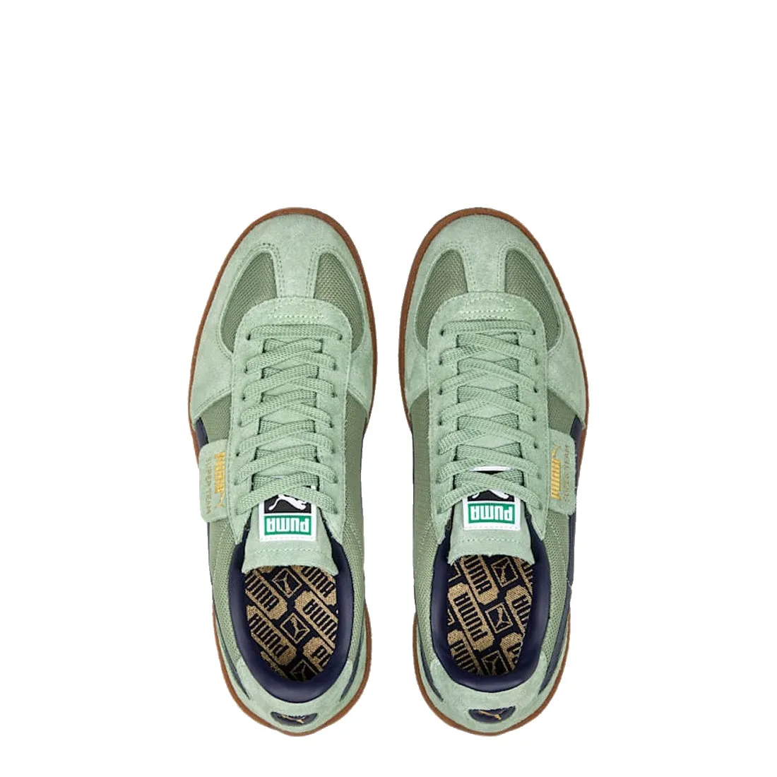 Puma Super Team OG Trainers Dusty Green / PUMA Navy Bright Neon Park Day