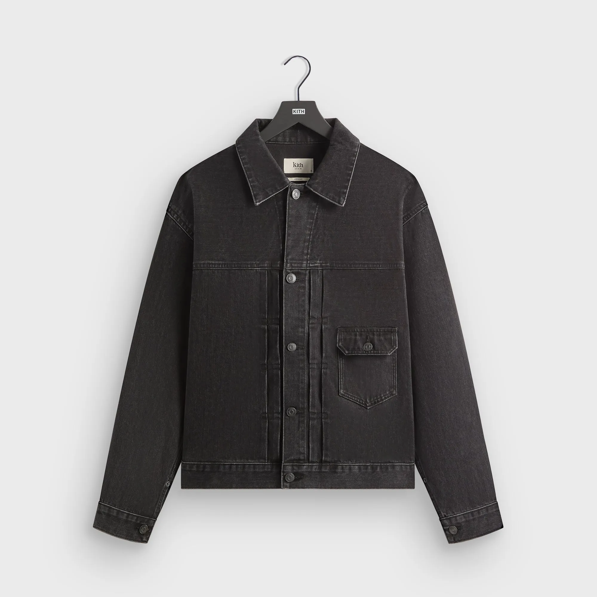 Mesh Ventilation Panels Abrasion Resistant Panels Kith Alonzo Denim Jacket - Xavier Wash