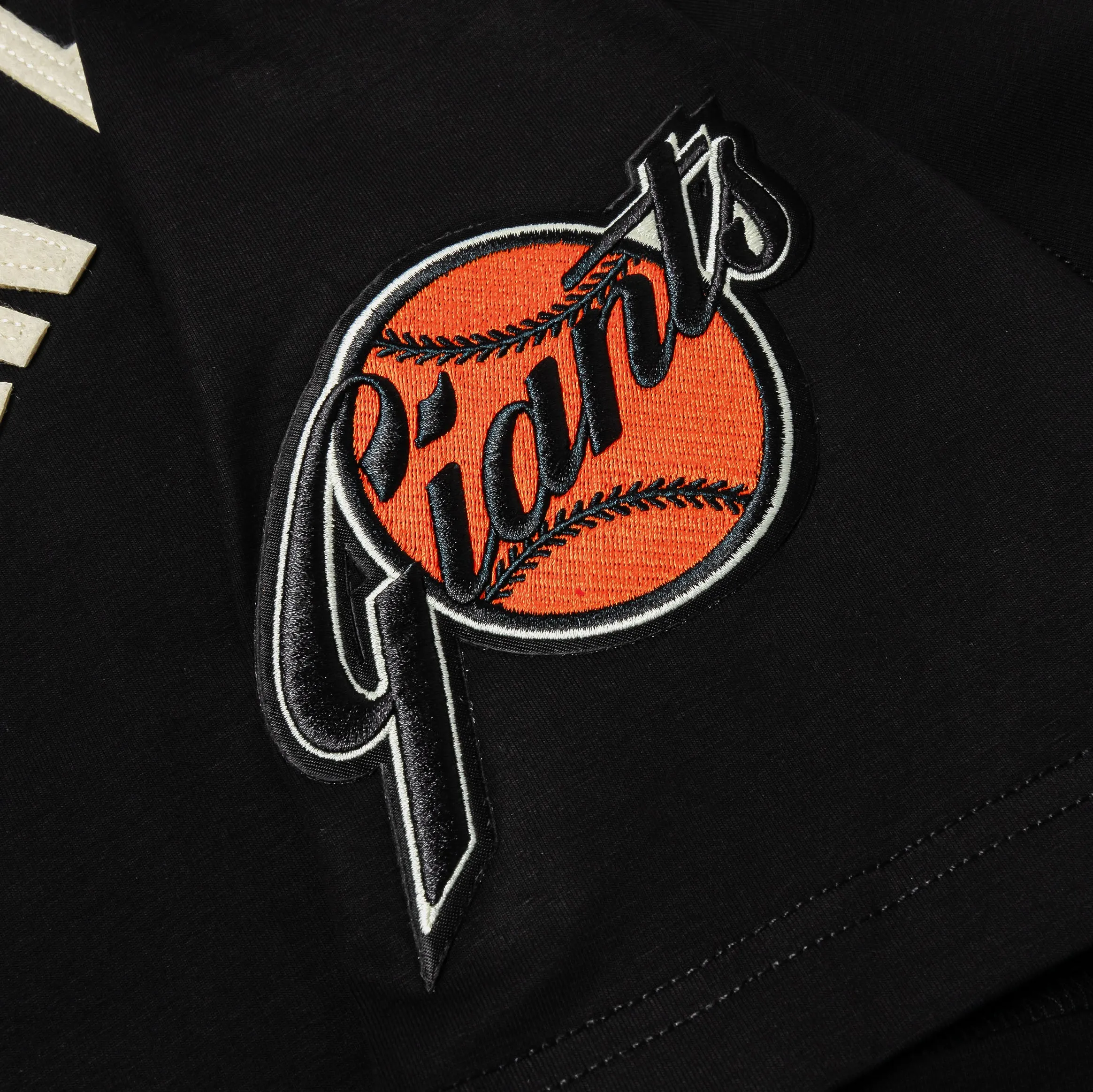 MLB San Francisco Giants Original Mens Short Sleeve Shirt (Black/White) Garment Dyed Technique