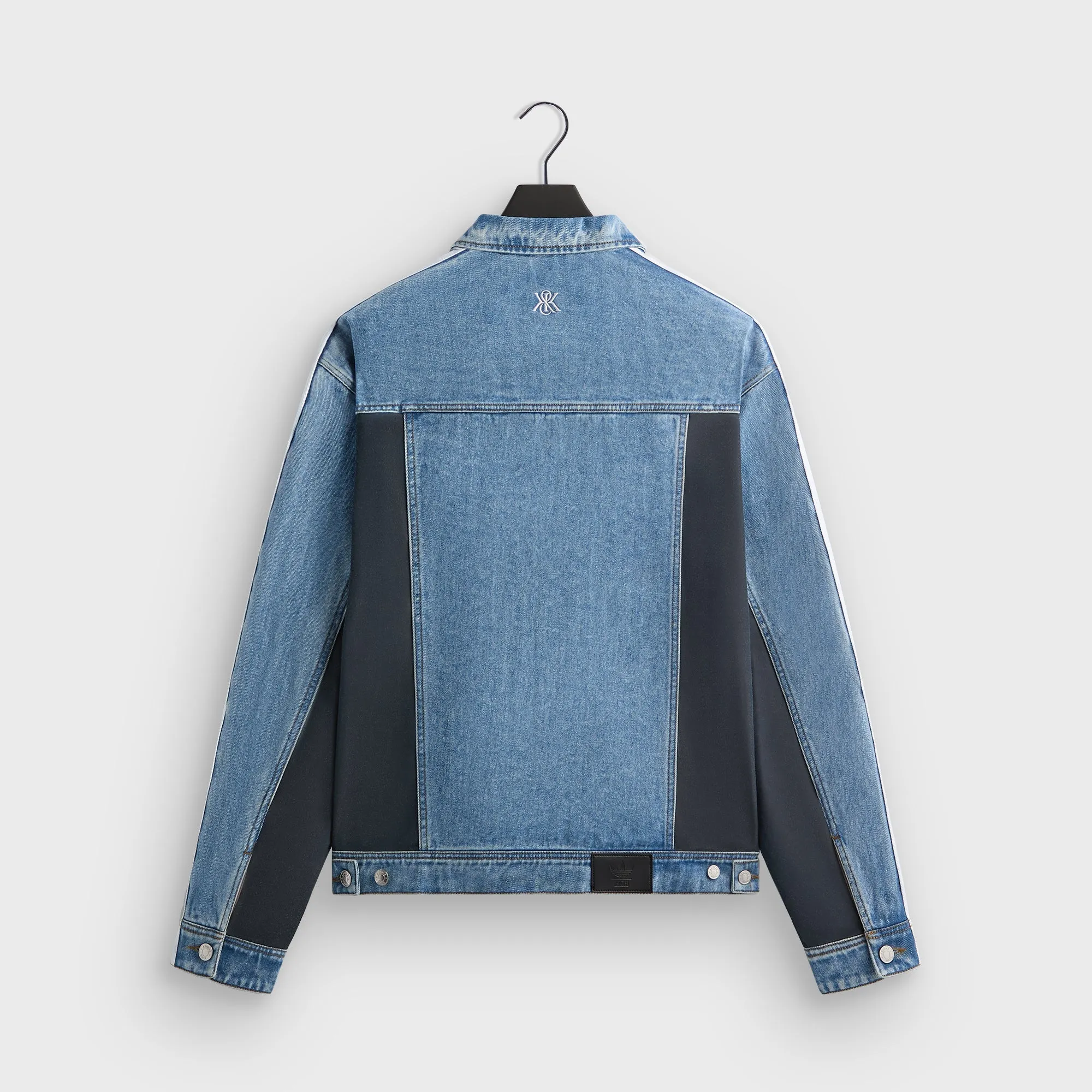 Noise Free Material Kith for adidas Football Denim Jacket - Blue