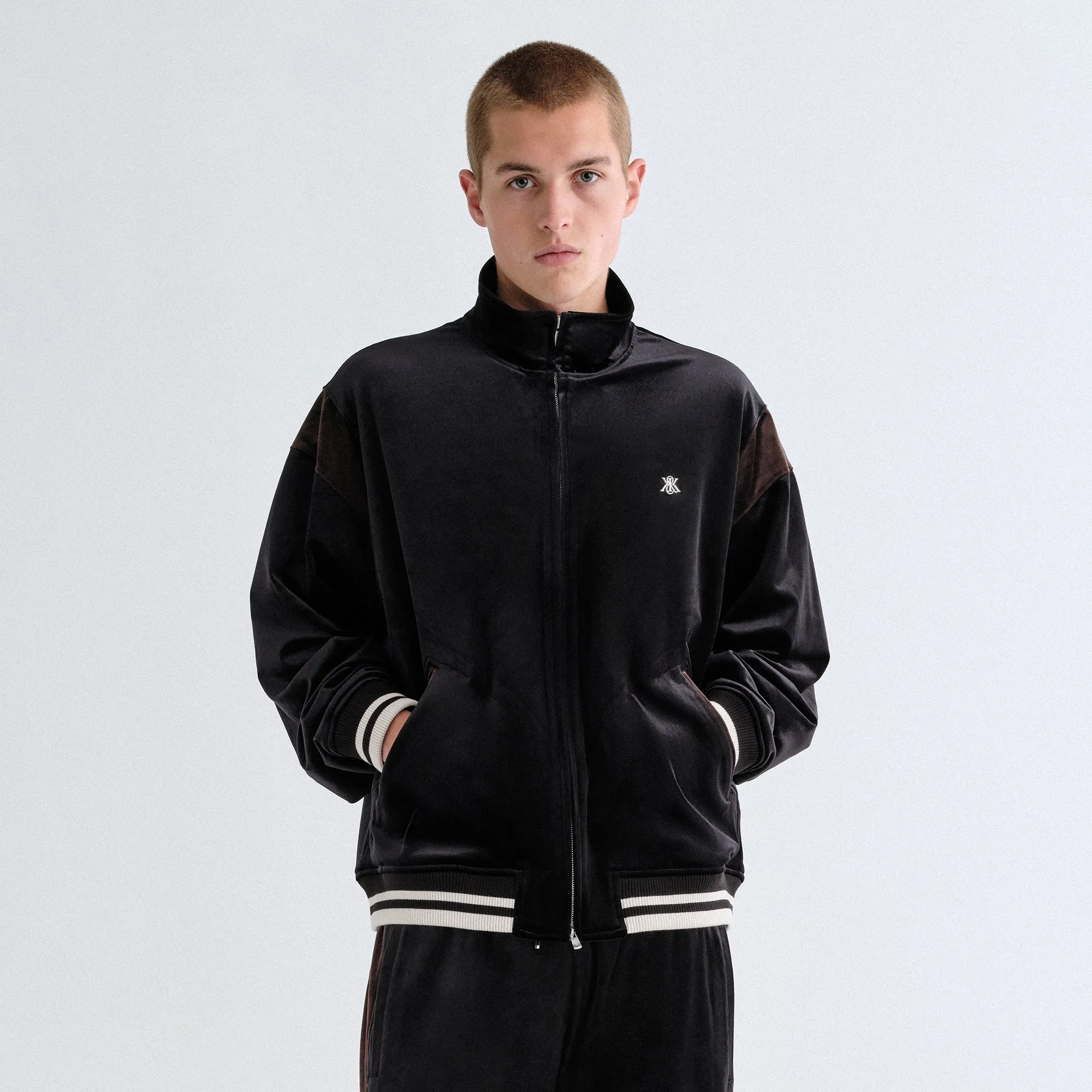 Kith Velvet Rui Track Jacket - Black Casual Trend