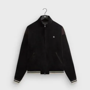 City Walking Style Modern Utility Kith Velvet Rui Track Jacket - Black