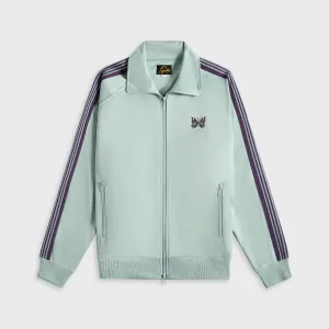 Needles Track Jacket Poly Smooth - Sax Runway Inspired Easy Movement Cut