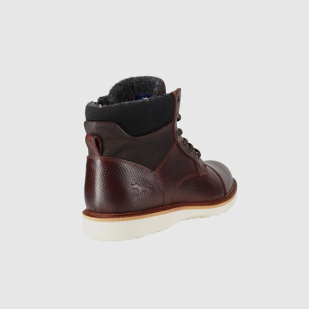 Shock Absorbing Morning Walk Comfortable Stride Nepean Lace Up Boots Dark Brown