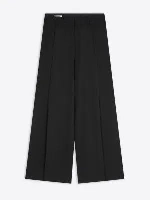 Wide pleated pants All weather High-waisted fit