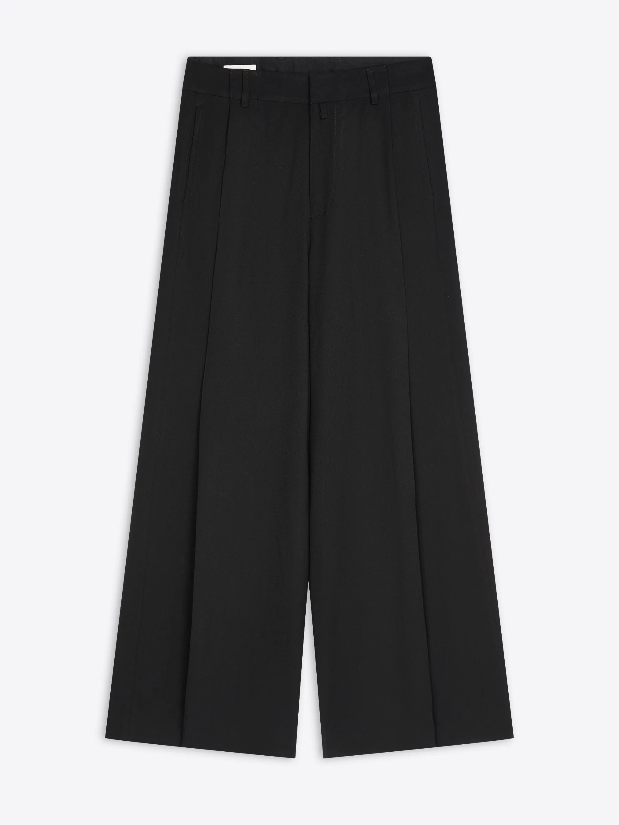 Durable Hemming Wide pleated pants
