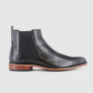 Good elasticity Simple Look Noah Chelsea Boots Black