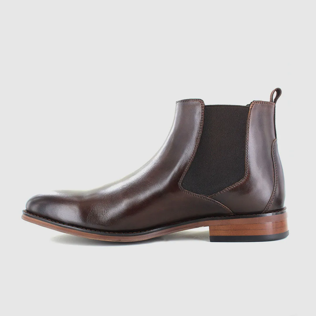 Anti Odor Snowy Path Running Noah Chelsea Boots Dark Brown