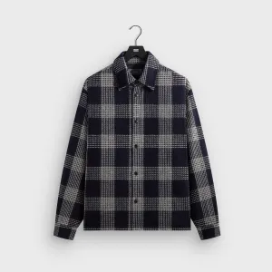 Quick Dry Performance Kith Textured Plaid Deon Shirt - Nocturnal