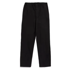 Norse Projects Ezra Relaxed Solotex Twill Trouser Black Active Comfort HiddenDrawcord