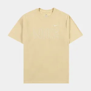 Stylish and Cozy NSW Club Mens Short Sleeve Shirt (Beige)