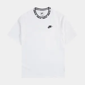 Easygoing Wear Trendy popularity NSW Club Mens Short Sleeve Shirt (White/Black)