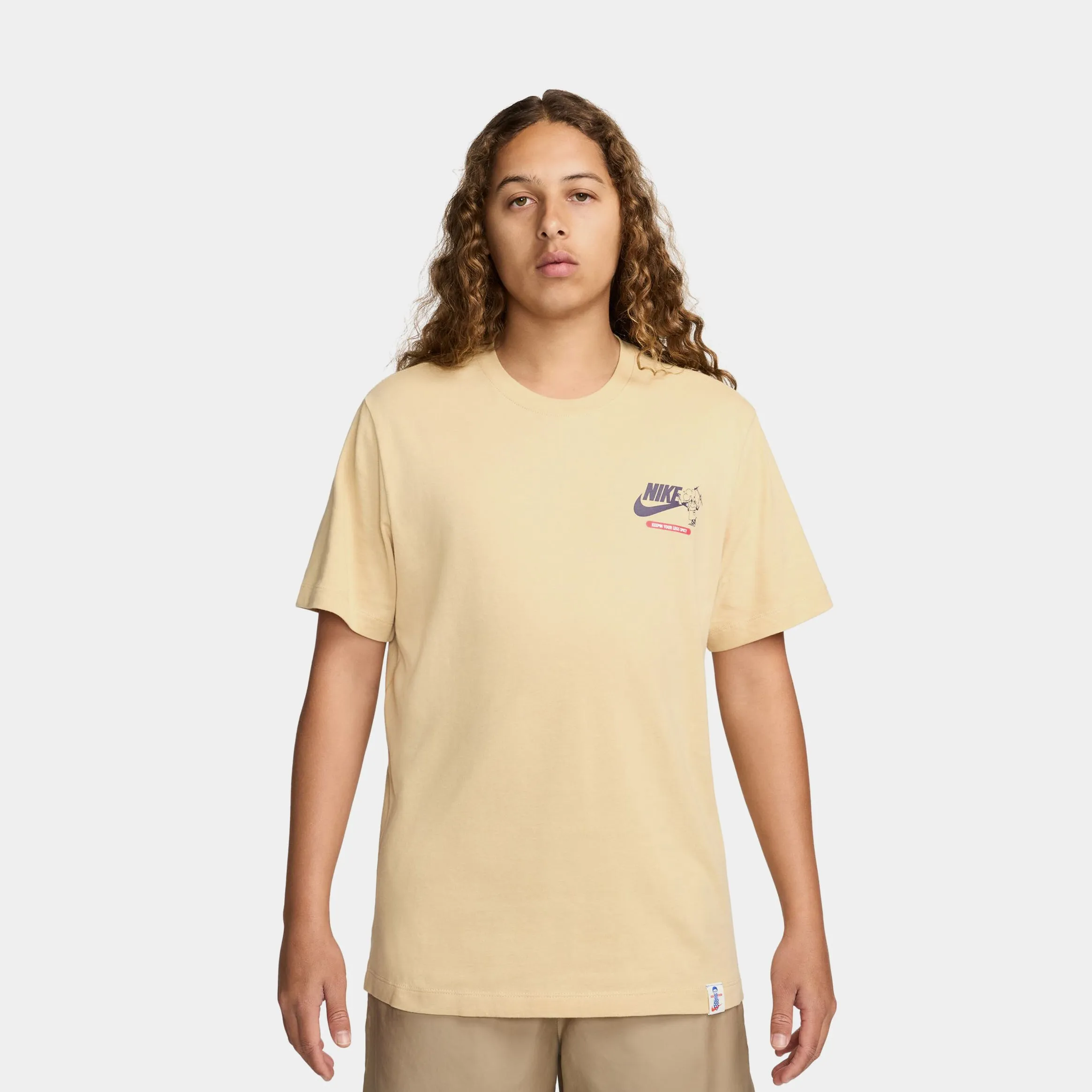 NSW Heat On Your Feet Graphic Mens Short Sleeve Shirt (Sesame) Fresh Outfit Style