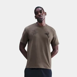 Soft Breathable Raw Hem Finish NSW Max 90 On The Wings Of Victory Mens Short Sleeve Shirt (Grey/Black)