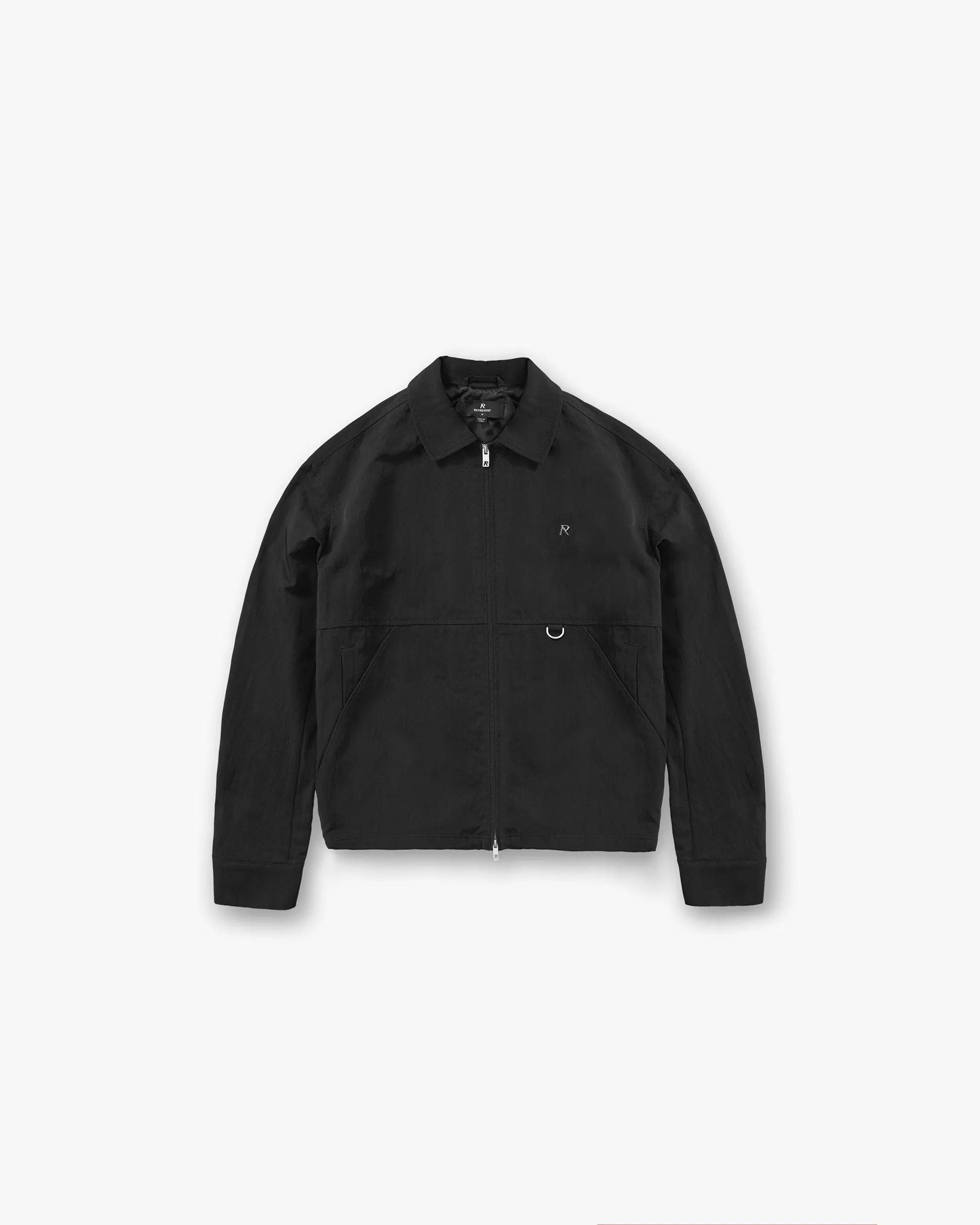 Nylon Overshirt - Jet Black Country Escape Tuckable Hem